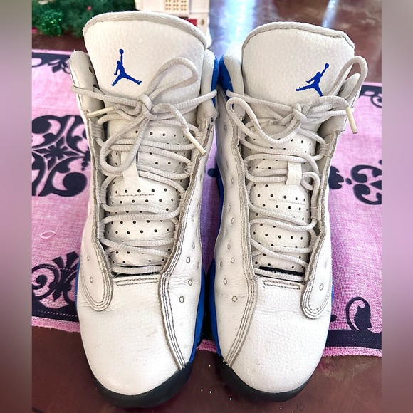 Jordan 13 Retro “Hyper Royal” Royal Blue and White Women’s size 7y (or 8.5 wom.) - Picture 3 of 15